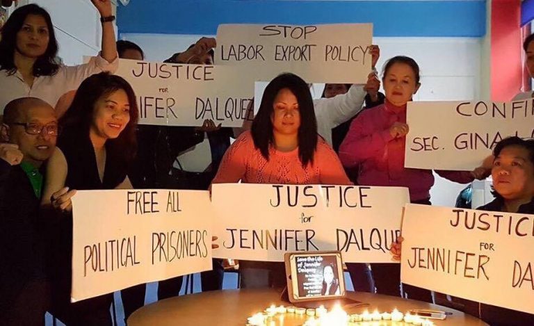 Migrante Europe seeks justice for Jennifer Dalquez