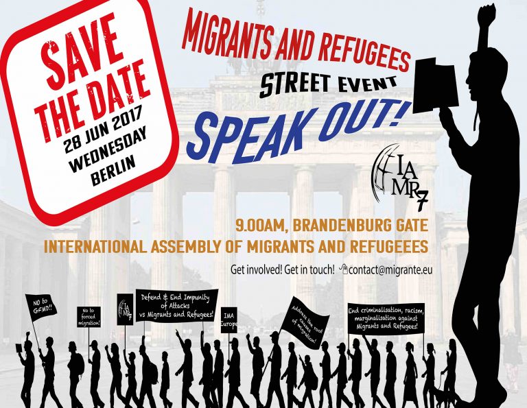 Migrants, refugees to hold Berlin Speak Out Street Event vs. GFMD