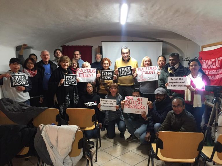 Italy-Philippine Friendship Association joins call to free Rafael Baylosis and all political prisoners!