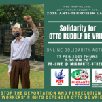 Hands Off Otto de Vries Hands Off Labor Rights Defenders 2
